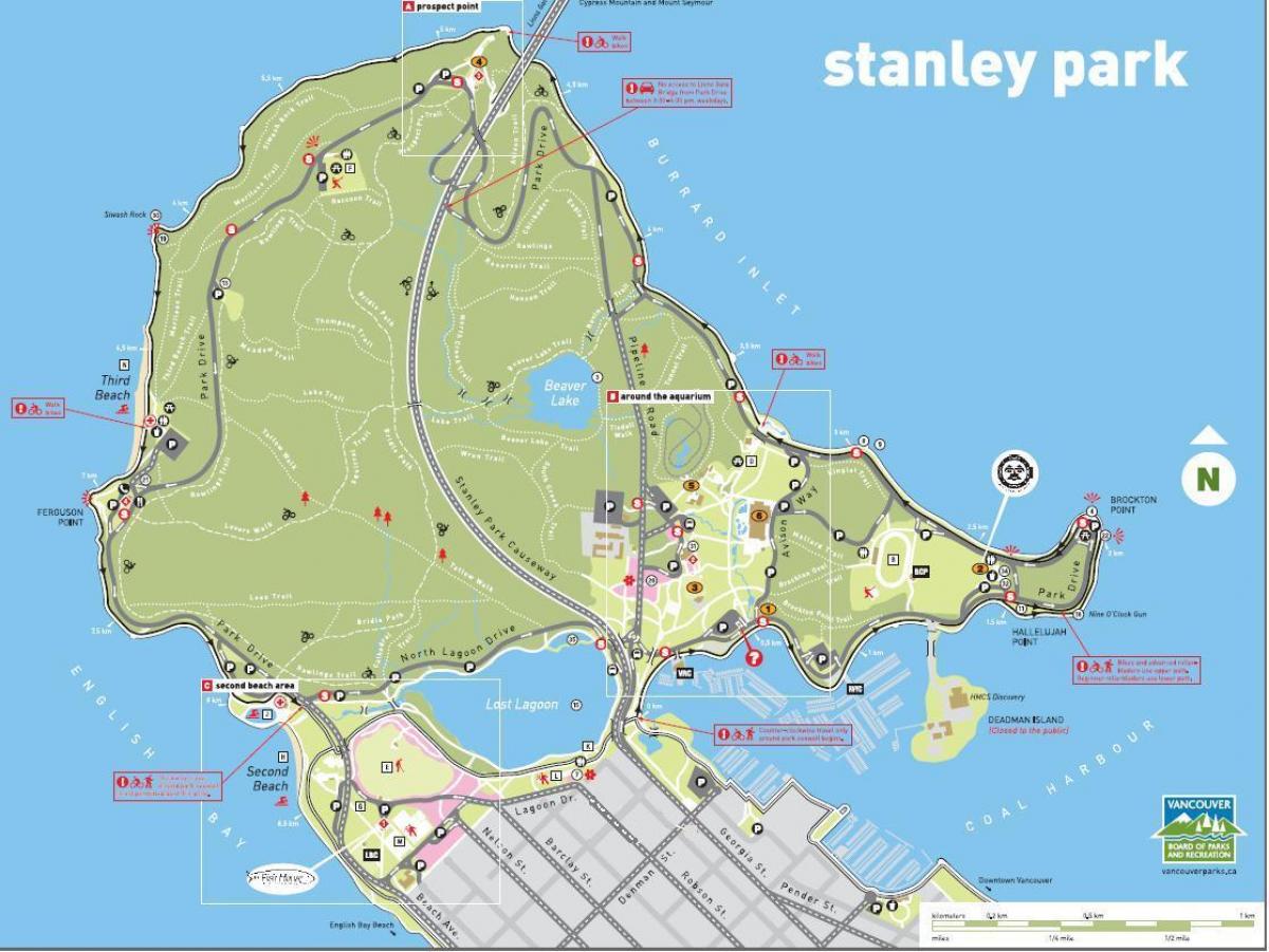 Стенлі парк залізничних карті