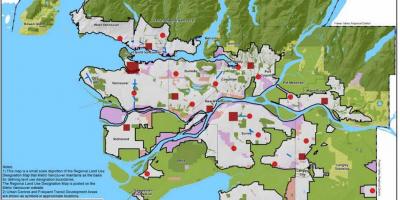 Більший Ванкувер регіональний район на карті