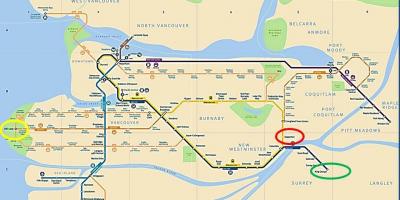 Карта метро Мейпл Рідж в Ванкувер