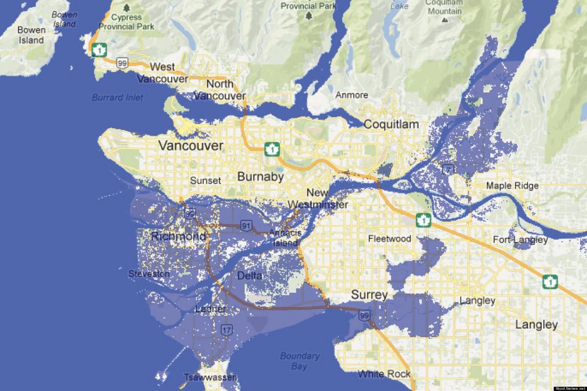 Карта Ванкувера флуд
