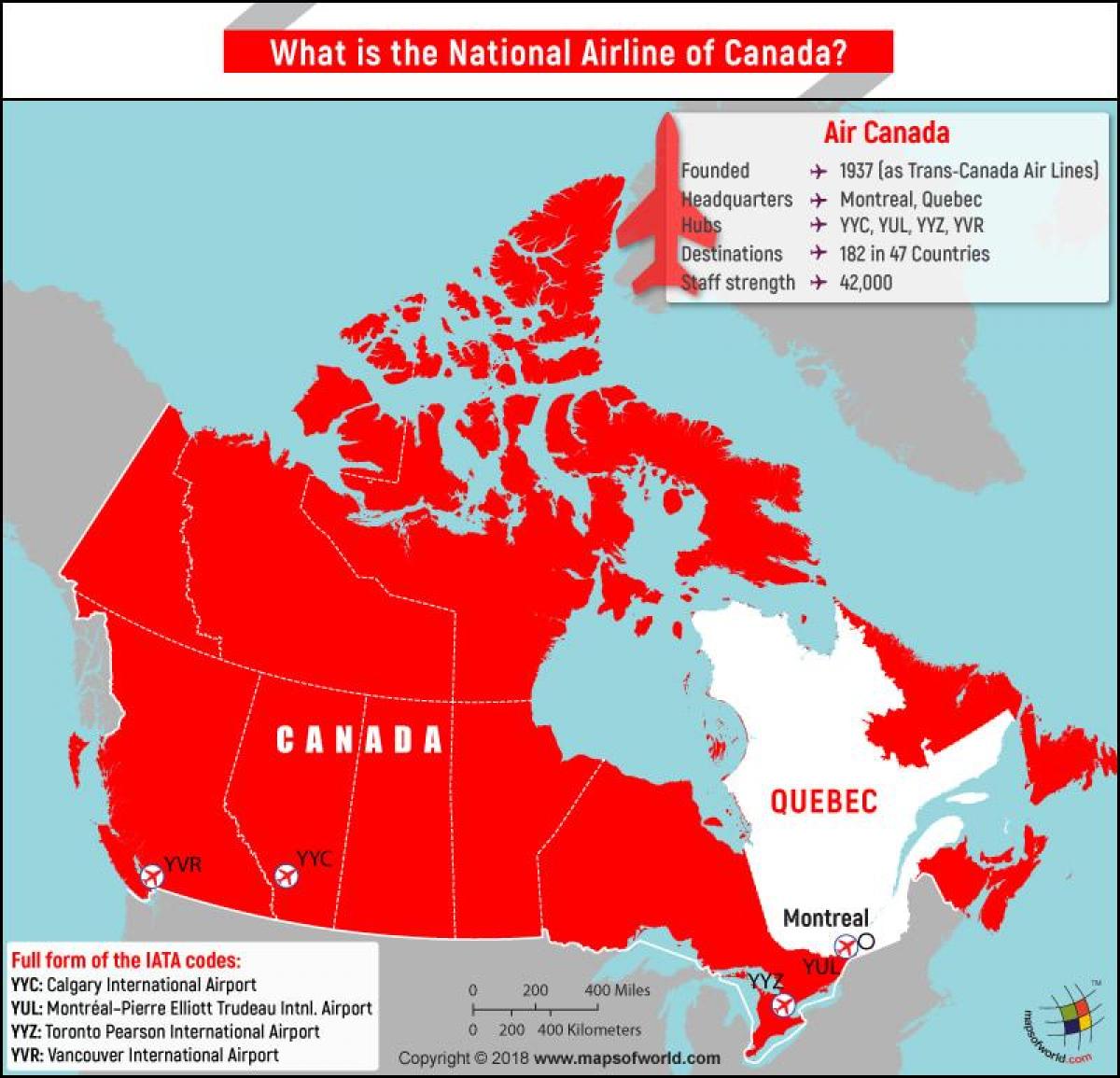 Карта міжнародний аеропорт Ванкувера Ейр Канада