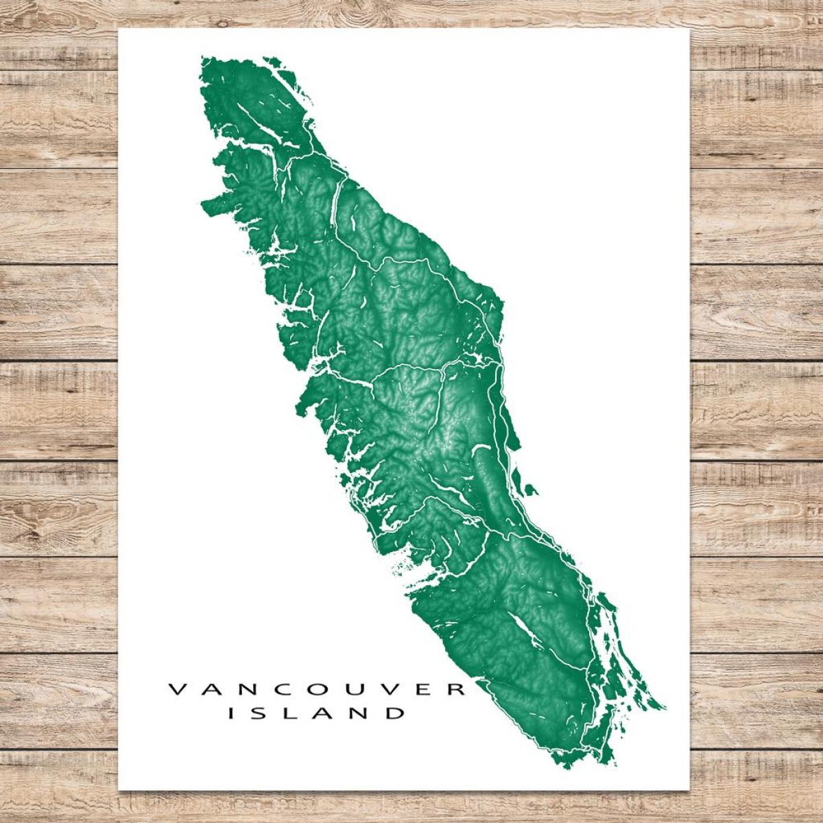 Карта острова Ванкувер мистецтва