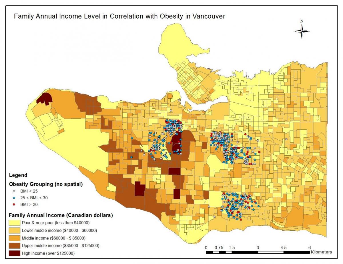 Карту доходу Ванкувер 