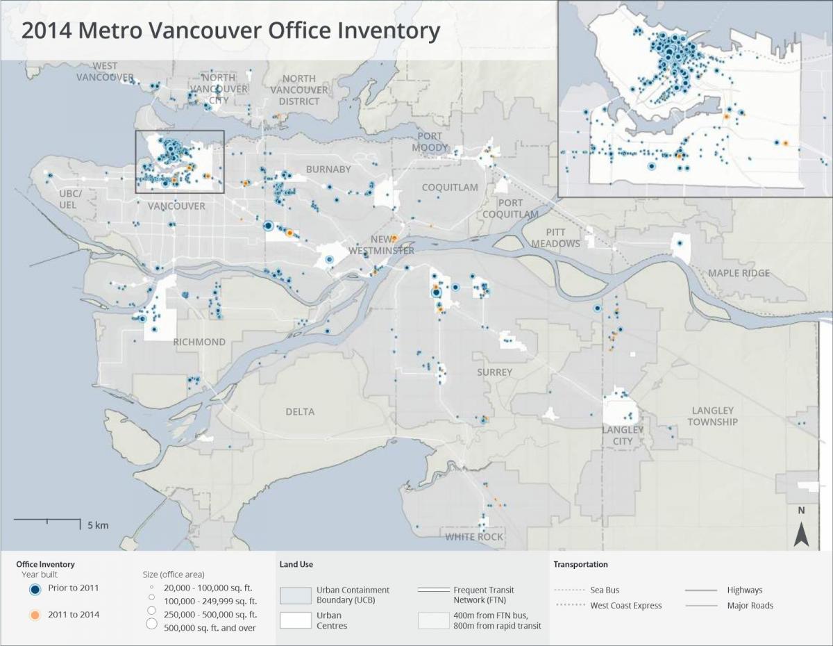 метро Ванкувер надземного карті