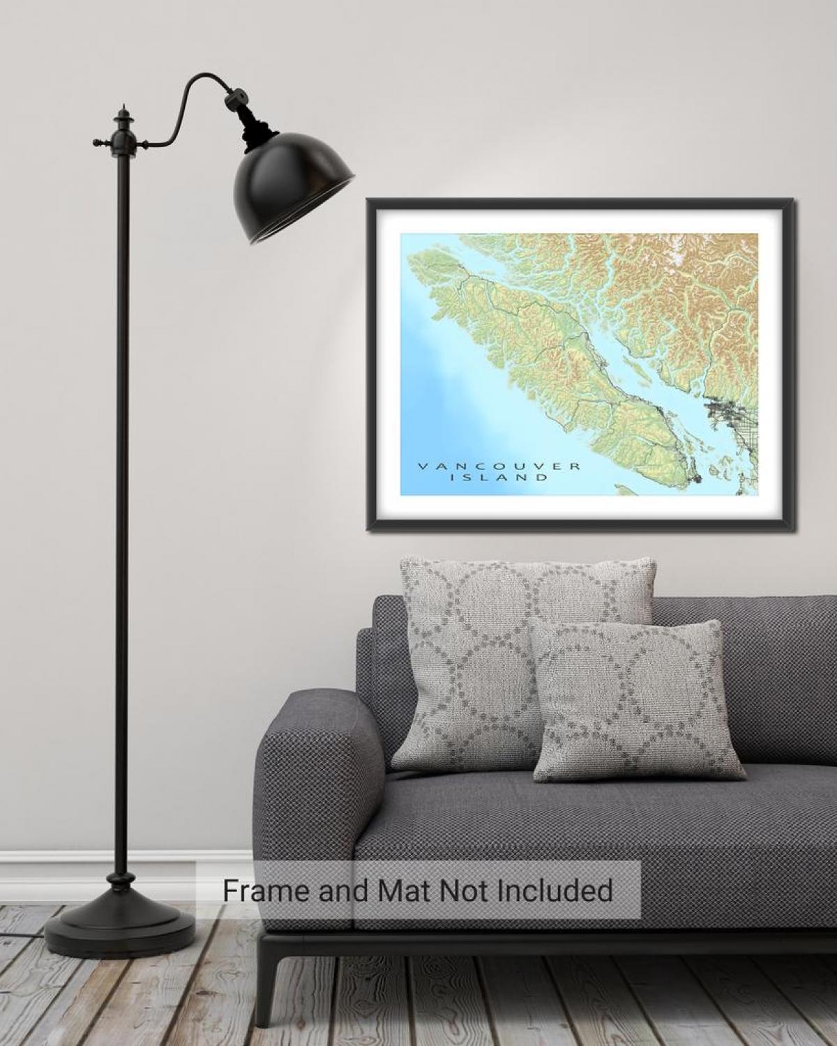 Карта острова Ванкувер стіни