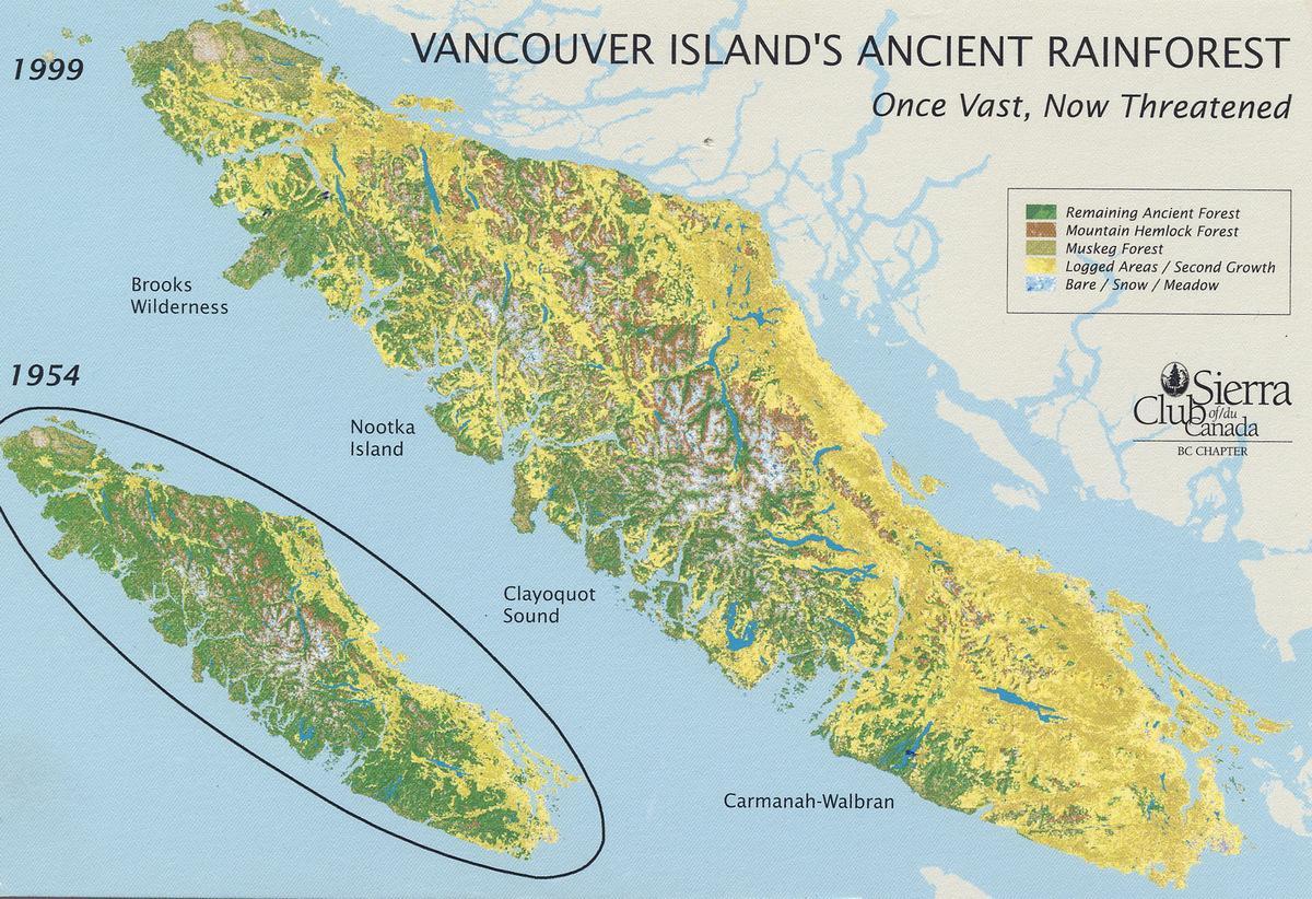 тропічний острів Ванкувер карта