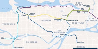 Карта метро Бернабі