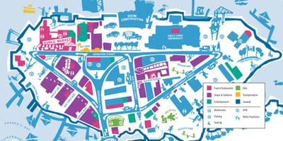 Карта на острові Granville-Ванкувер