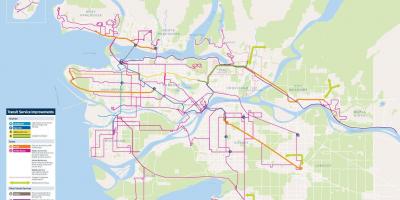 Транспортна система Ванкувера карті
