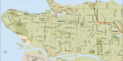 Розташування Ванкувер карта