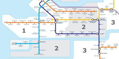 Ванкувері громадського транспорту карті