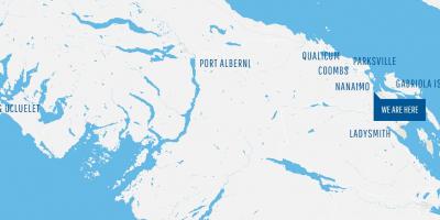 Карта Кумбса острові Ванкувер 