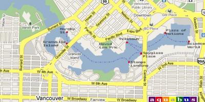 Карта аквабус Ванкувер