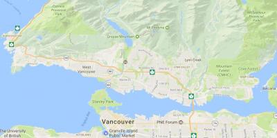 Острів Ванкувер горах карті