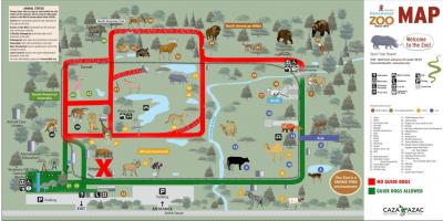 Карта зоопарку Ванкувера 
