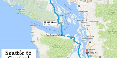 Острів Ванкувер карта дальньої відстані