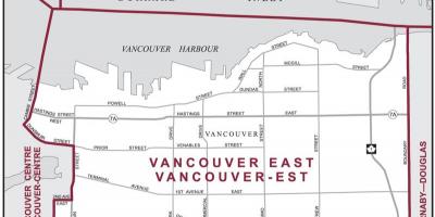 Карта Східно-Ванкувер 
